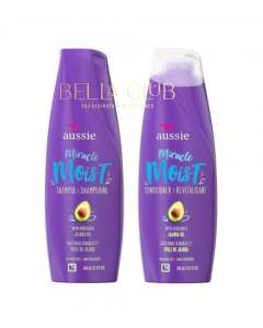 KIT AUSSIE MIRACLE MOIST - SHAMPOO + CONDICIONADOR 360ML 1